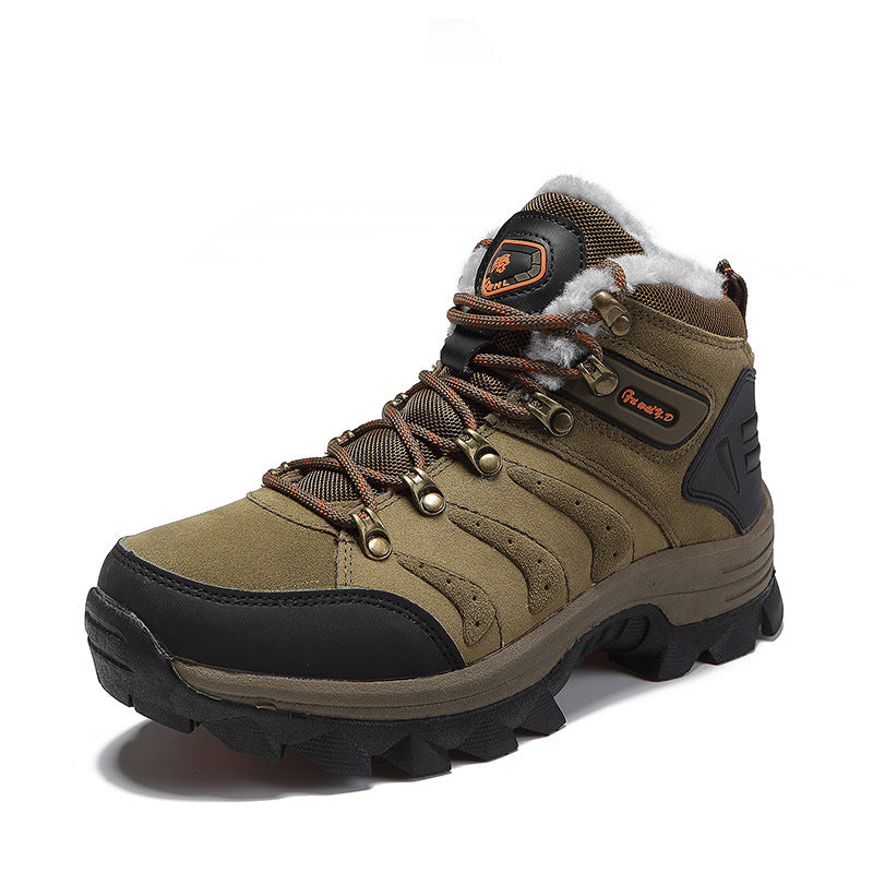 MEN'S WIDE FOOT COMFORT SPORT HIKING SHOES WITH ARCH SUPPORT AND SHOCK ABSORPTION