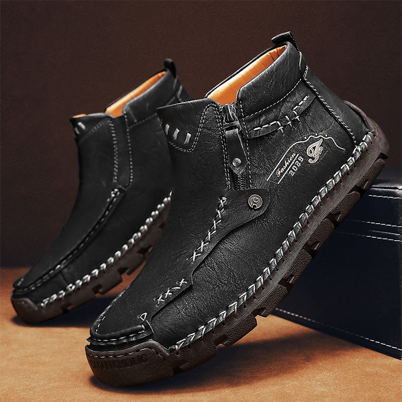 Men's Casual Handmade Leather Boots
