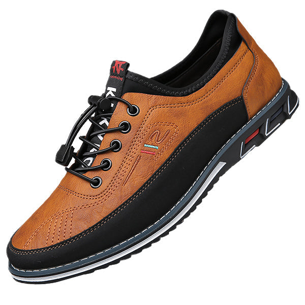 Genuine leather tendon sole non-slip wear-resistant fashionable men's shoes