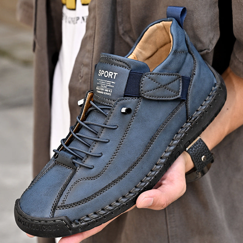 Men's Leather Mid-Top Martin Boots