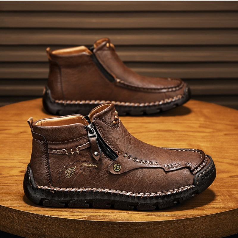 Men's Casual Handmade Leather Boots