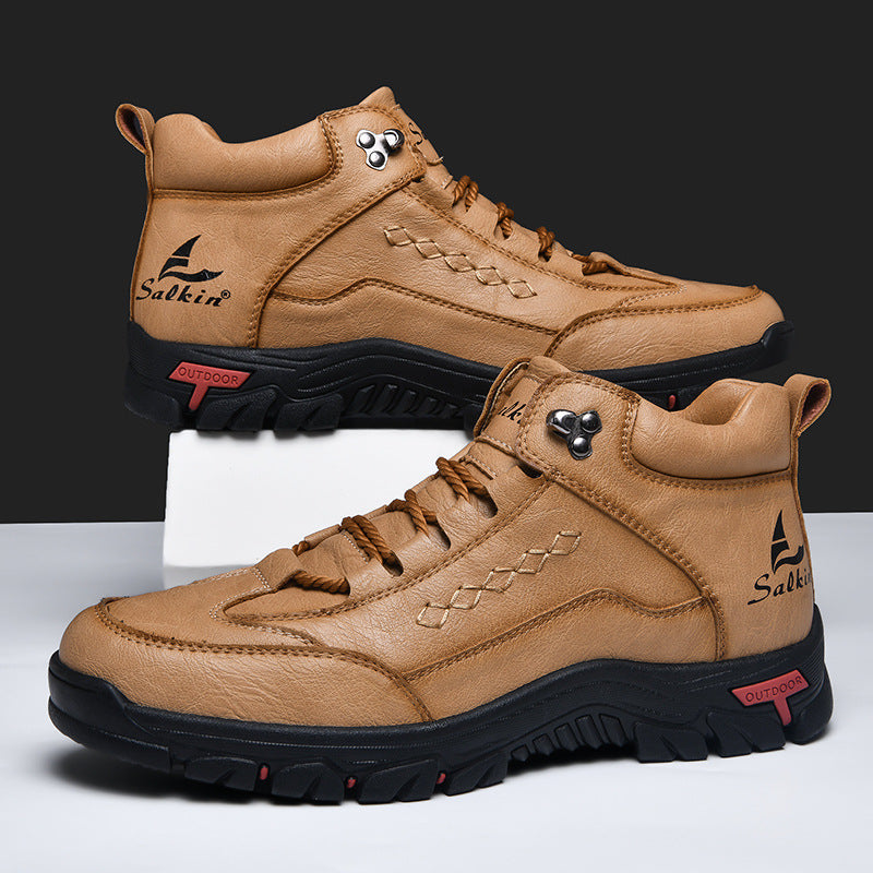 Men's Comfortable Wear-resistant Orthopedic Hand-sewn Leather Shoes