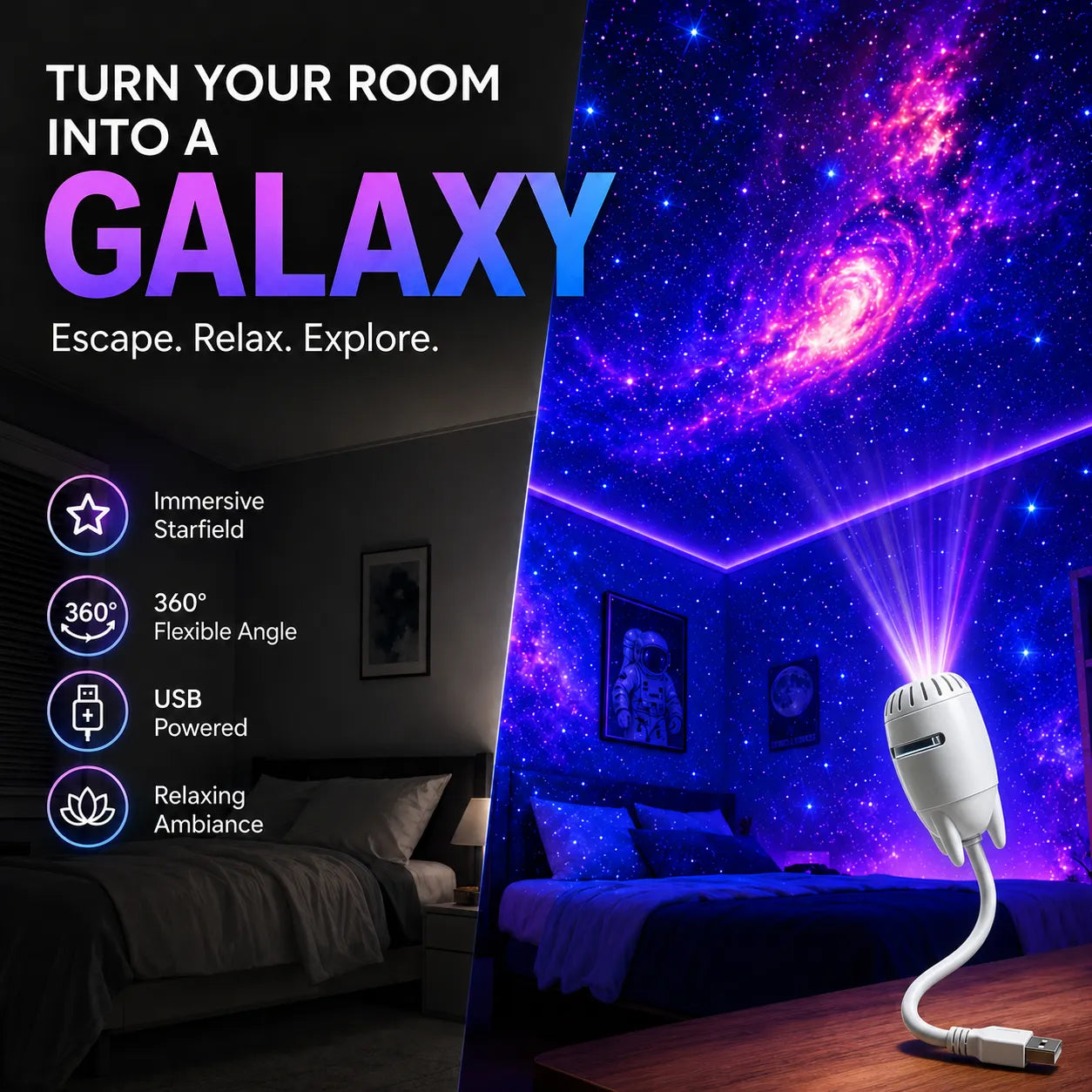 Plug-and-Play HD Star Projecto