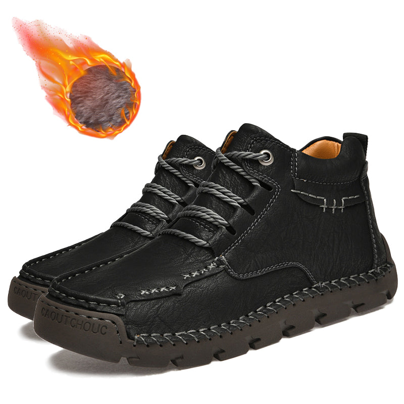 Men's Hand-Sewn Wear-Resistant Waterproof Cowhide Shoes