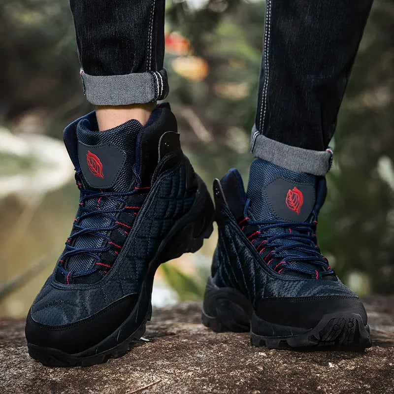MEN'S HIGH TOP MILITARY BOOTS COMFORTABLE OUTDOOR HIKING SHOES