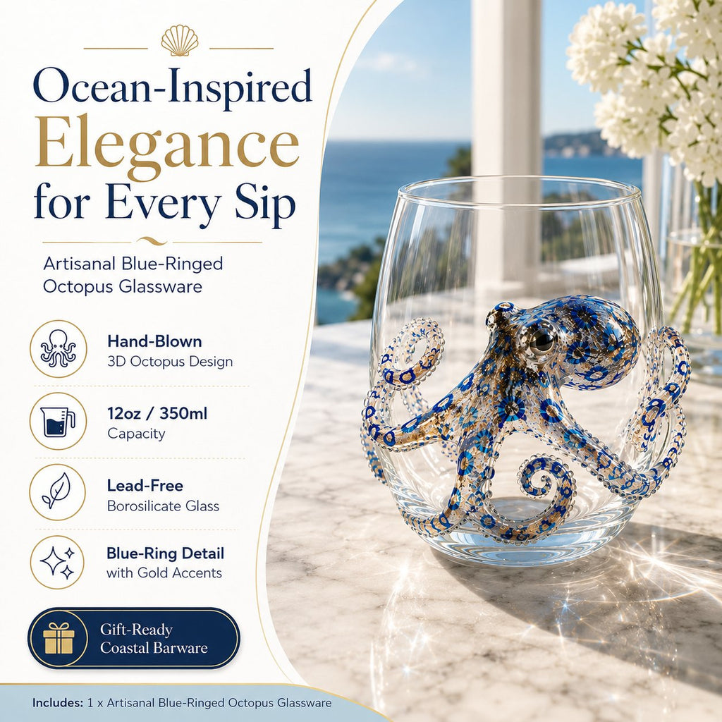 🔥 Last Day 49% OFF – 🌊 3D Ocean Animal Glassware Collection
