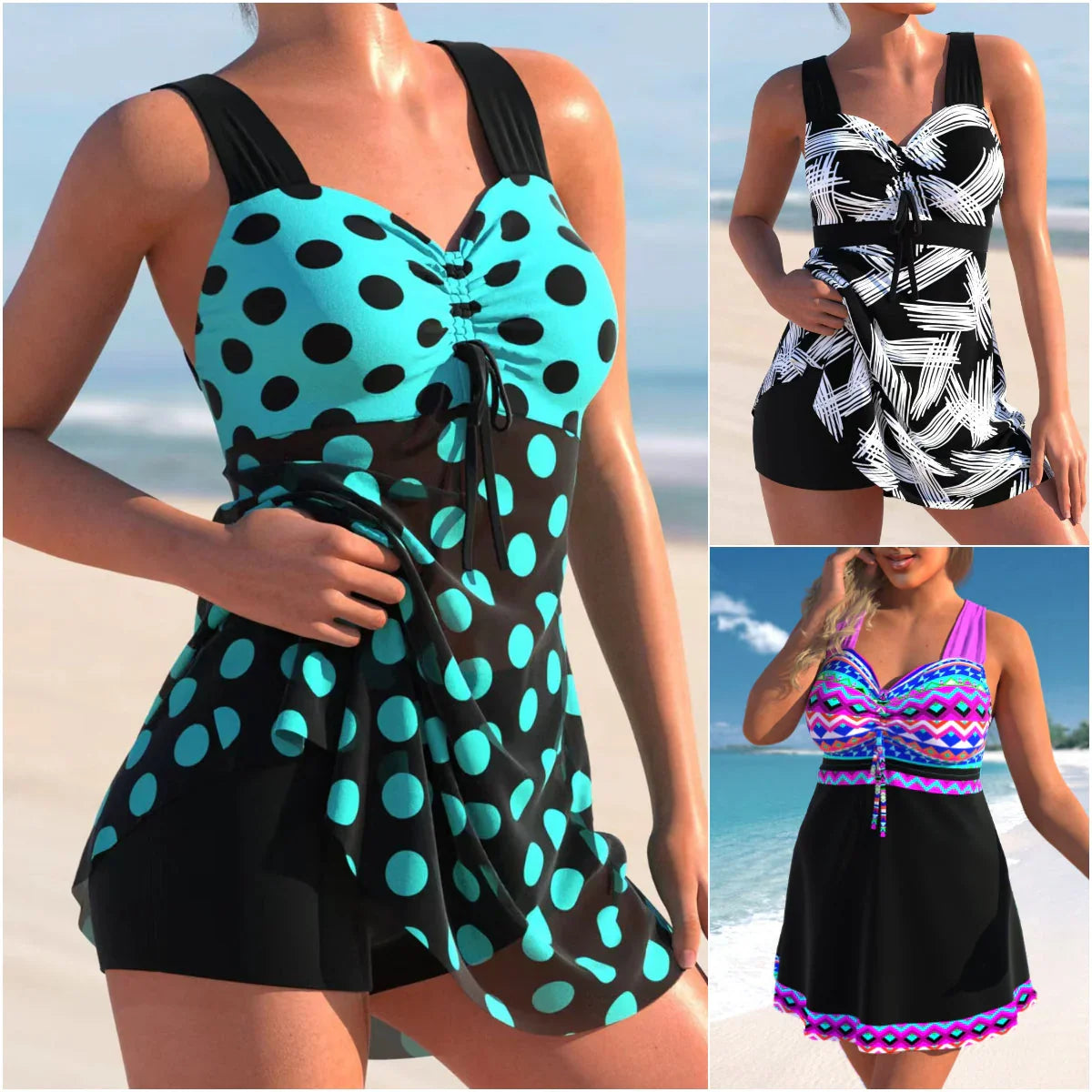 Plus Size Flyaway Swim Dress