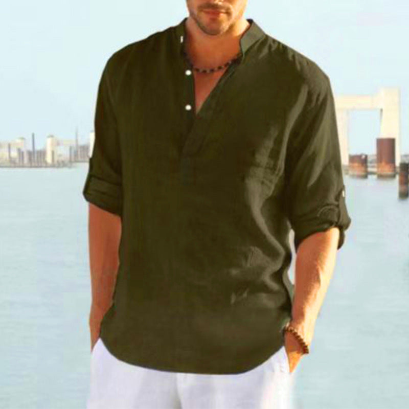 men's casual loose shirt