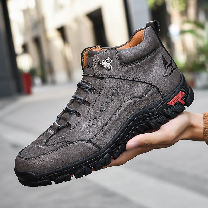 Men's Comfortable Wear-resistant Orthopedic Hand-sewn Leather Shoes