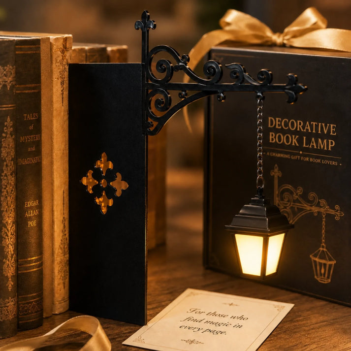 Vintage Hanging Lantern Book Lamp