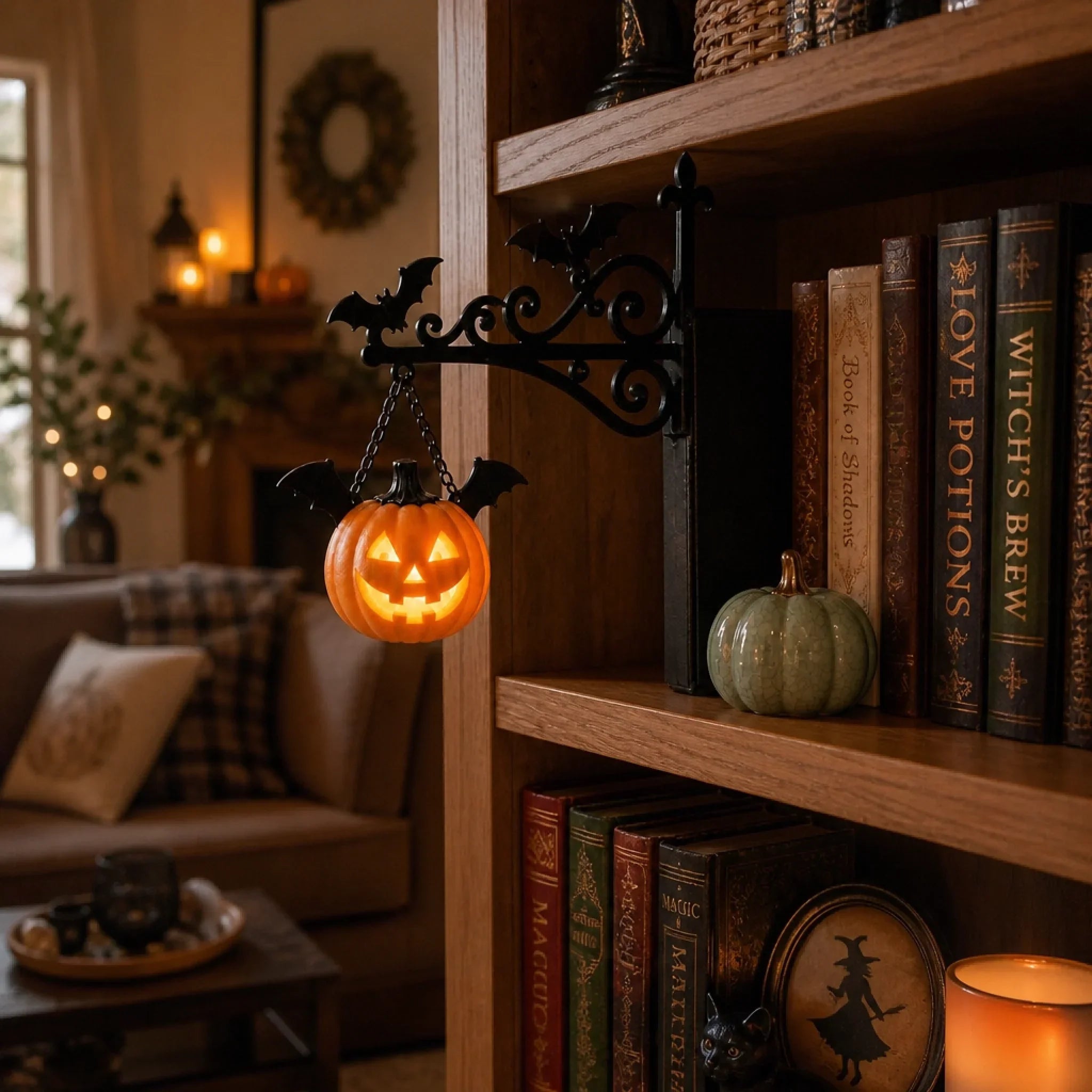 Vintage Hanging Lantern Book Lamp