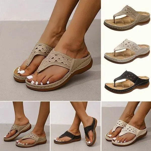 Soft Bottom Comfy Wedge Flip Flops