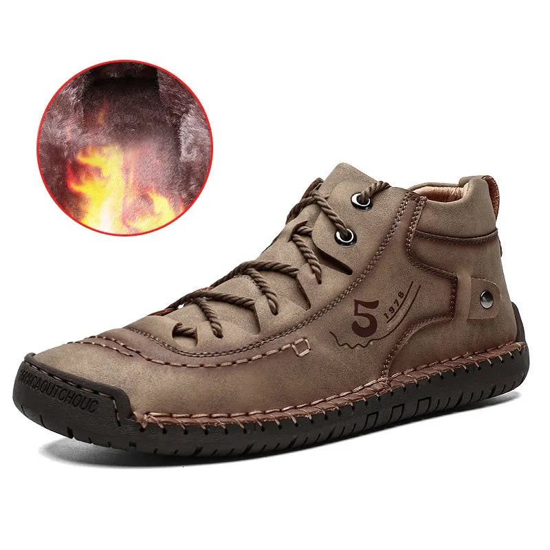 Men's Two Wear Retro Outdoor Casual High-top Boots Casual Sneakers