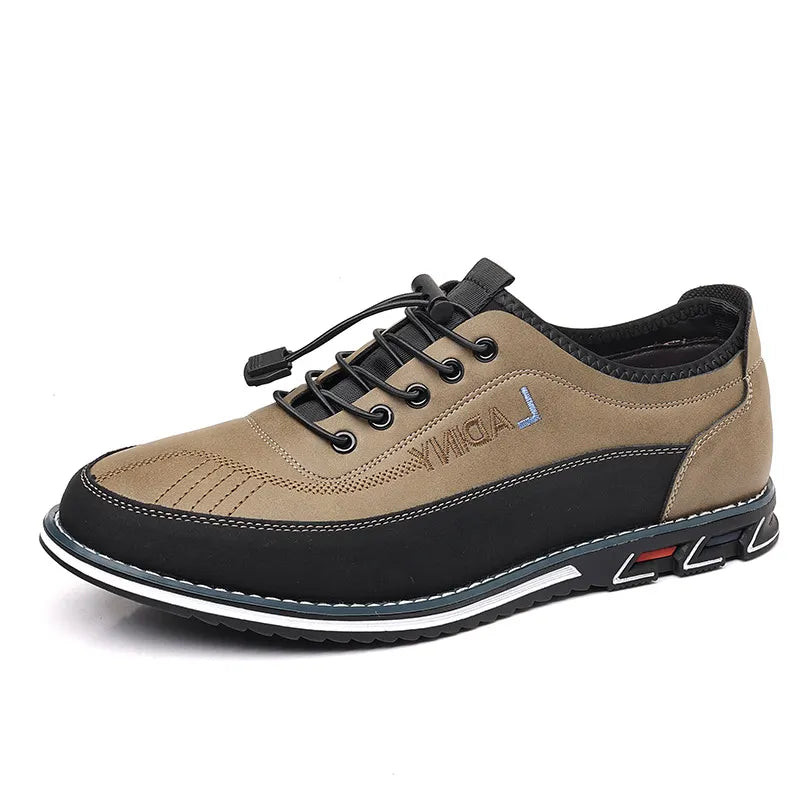 Men's Leather tendon sole, non-slip and wear-resistant casual shoes