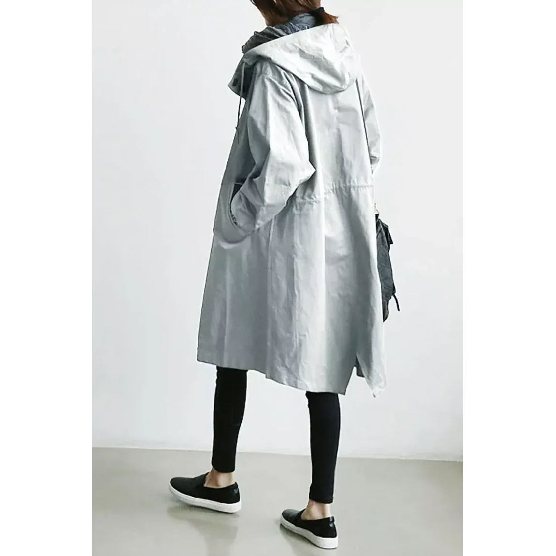 Women's Loose Fit Waterproof Trench Jacket