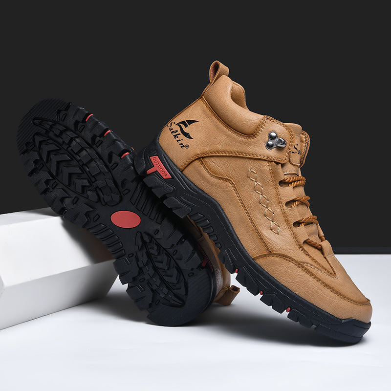 Men's Comfortable Wear-resistant Orthopedic Hand-sewn Leather Shoes