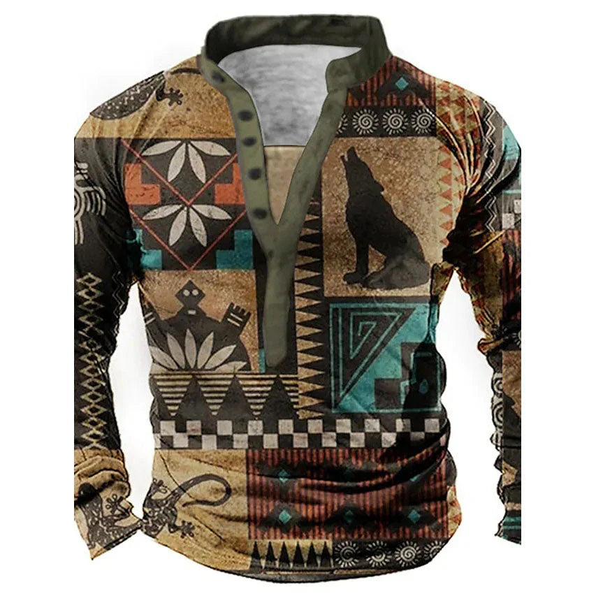 Warm casual western sweater