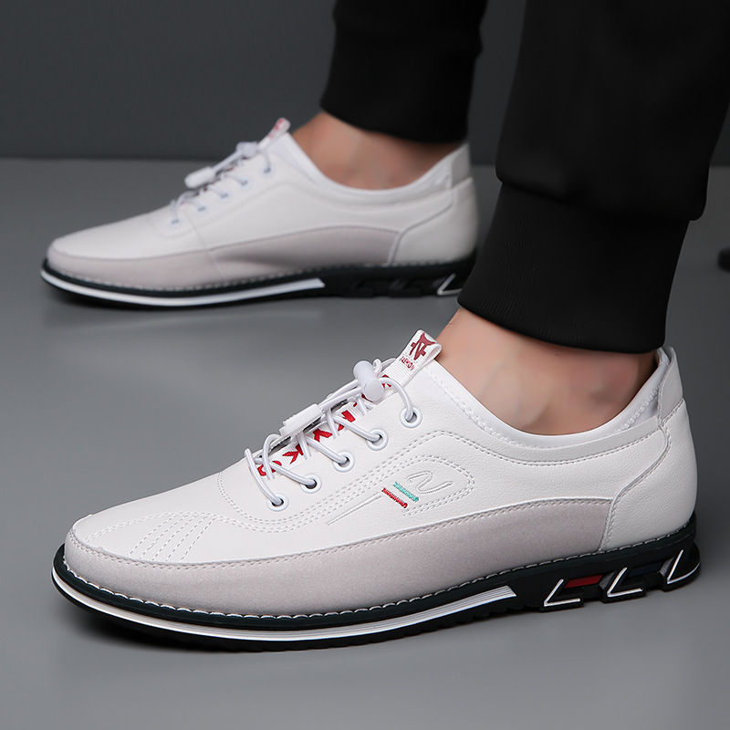 Genuine leather tendon sole non-slip wear-resistant fashionable men's shoes
