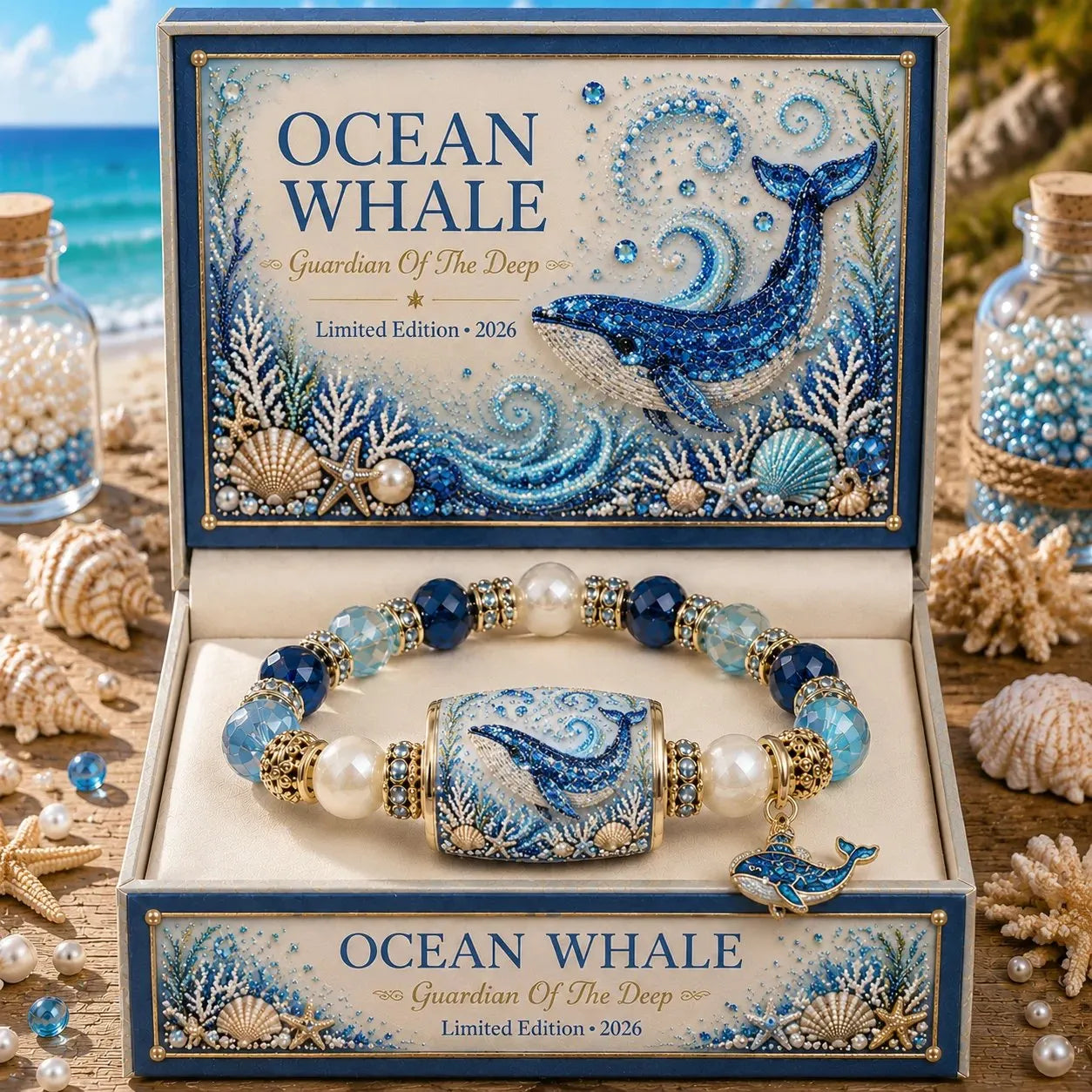 🔥Last Day 50% OFF - 🌊 Ocean Guardian Bracelet Collection | 7 Marine Creature Designs, Gemstone-Style Beads & Matching Sea Charms 🐚✨