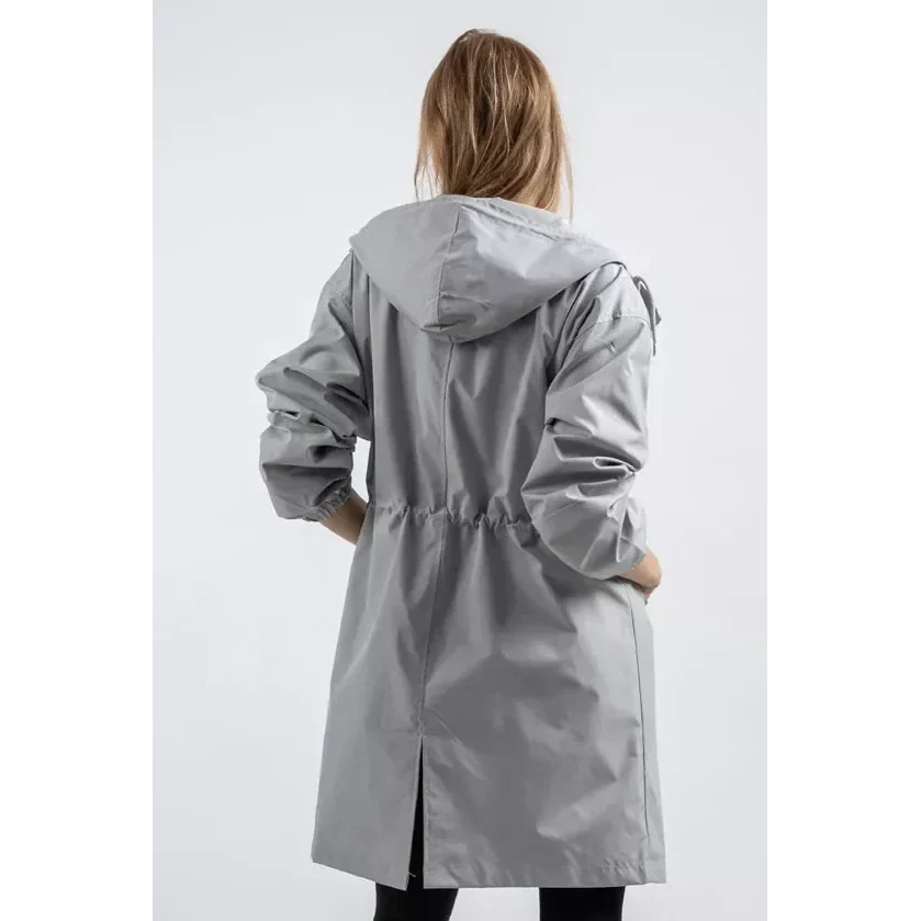 Women's Loose Fit Waterproof Trench Jacket