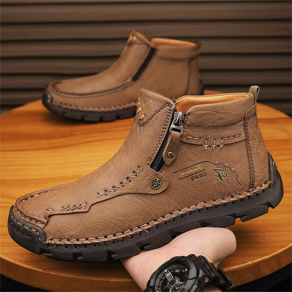 Men's Casual Handmade Leather Boots