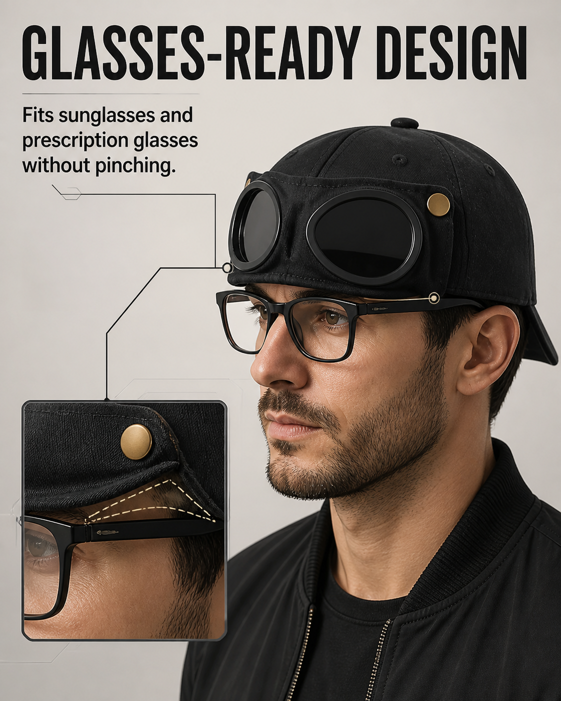 Pilot Goggles Baseball cap