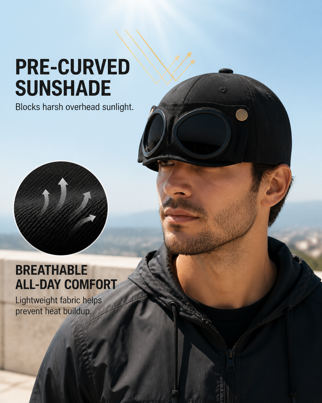 Pilot Goggles Baseball cap