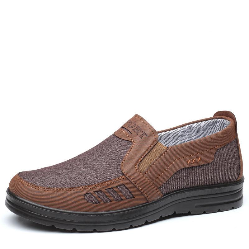 MEN'S EXTENDED WIDTH FOOT AND HEEL COMFORTABLE INSOLE NON-SLIP CASUAL SHOES