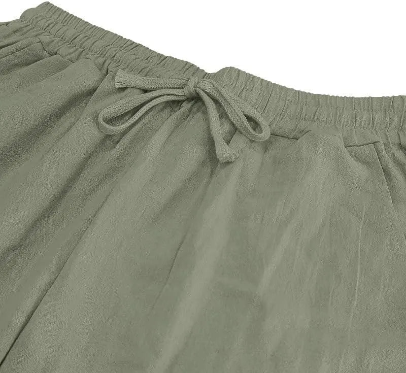 Lightweight Linen Wide-Leg Pants
