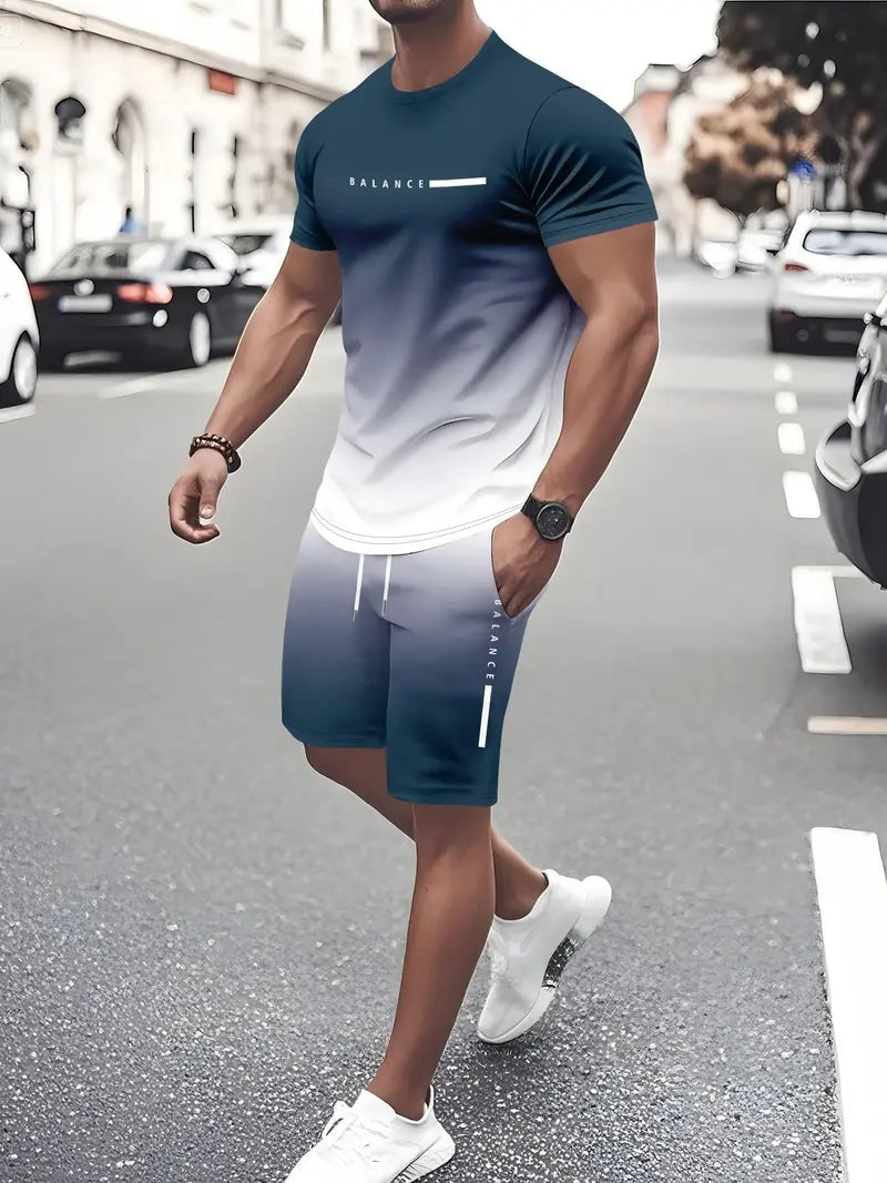 Men's Gradient Fitness Two-Piece Set