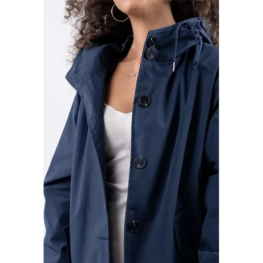Women's Loose Fit Waterproof Trench Jacket