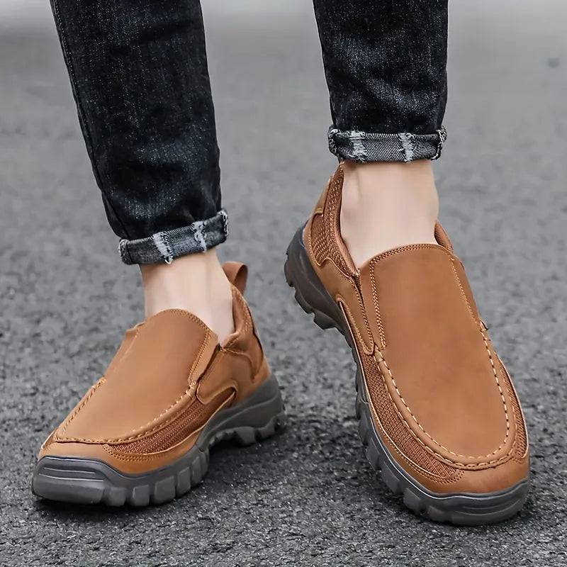 Men's Lightweight Breathable Casual Orthopedic Slip-On Walking Shoes