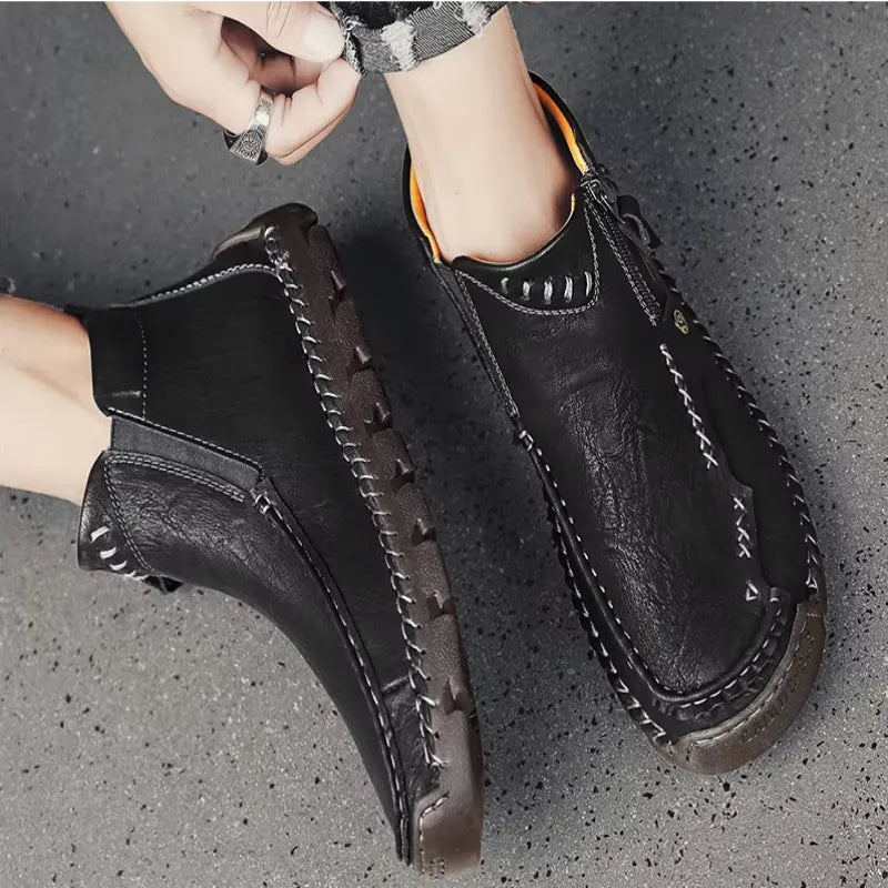 Men's Casual Handmade Leather Boots