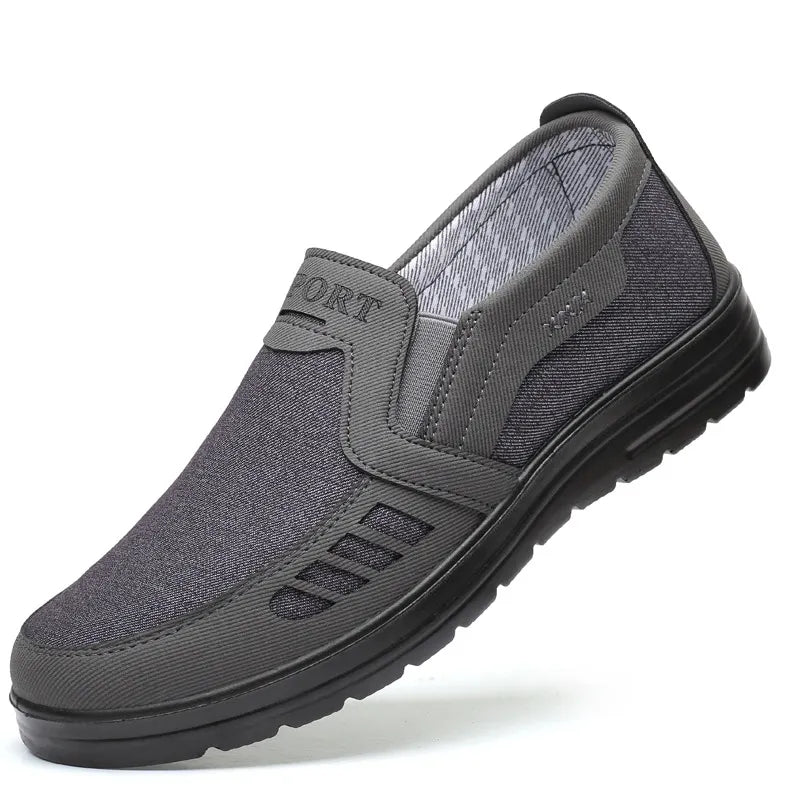 MEN'S EXTENDED WIDTH FOOT AND HEEL COMFORTABLE INSOLE NON-SLIP CASUAL SHOES