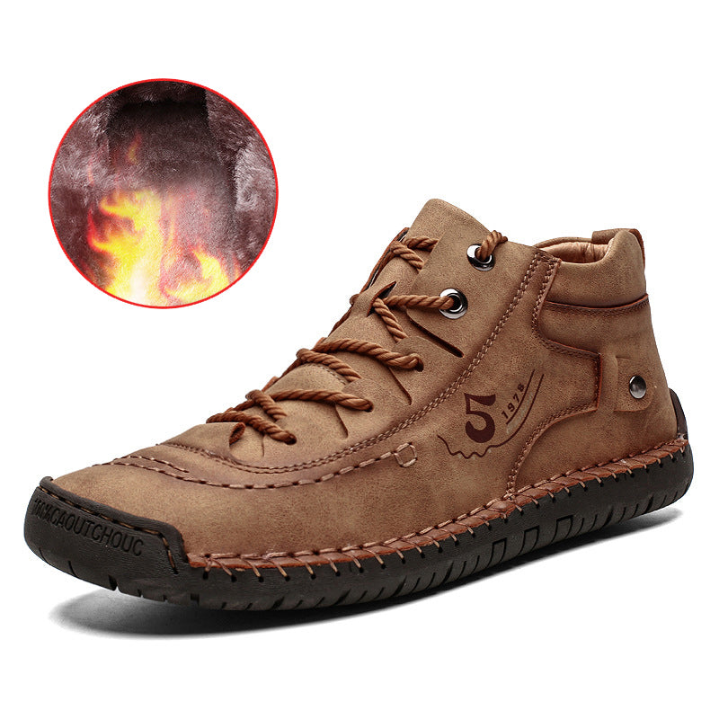 Men's Two Wear Retro Outdoor Casual High-top Boots Casual Sneakers