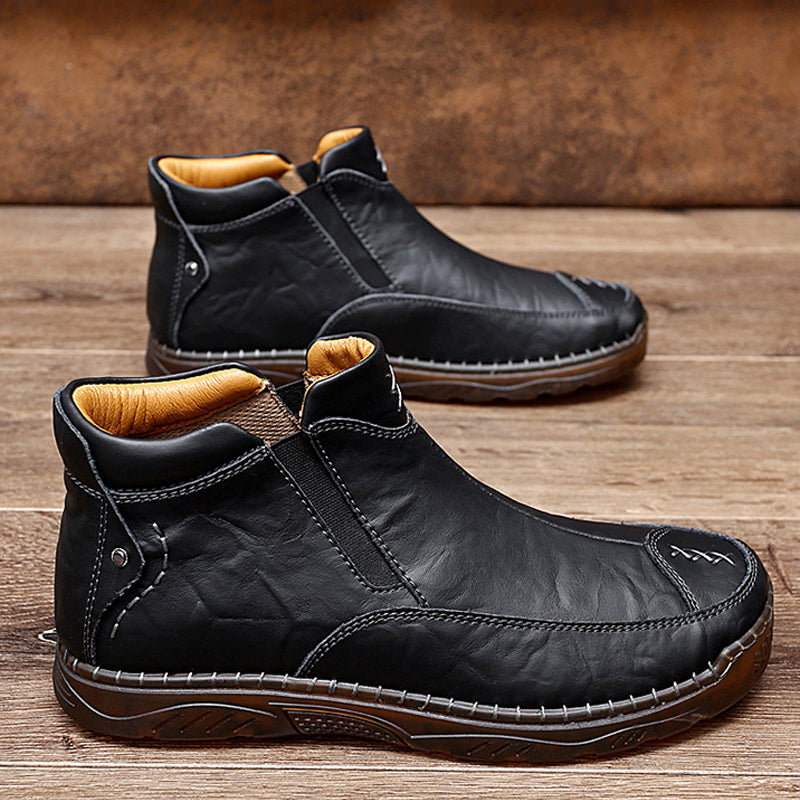 Men's Outdoor Casual Handmade Cowhide Boots