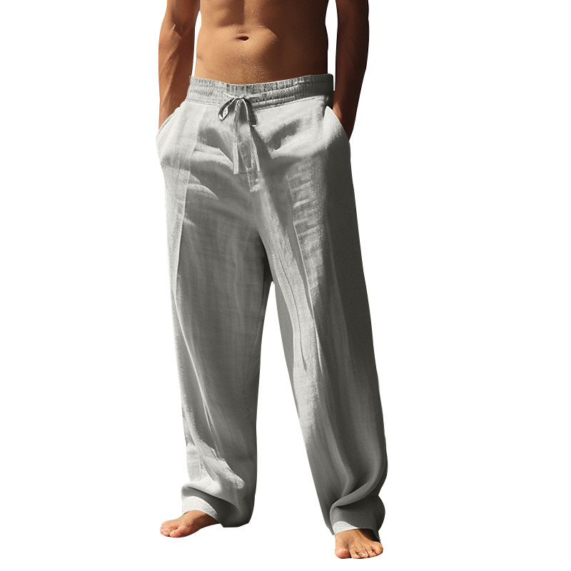 Lightweight Linen Wide-Leg Pants