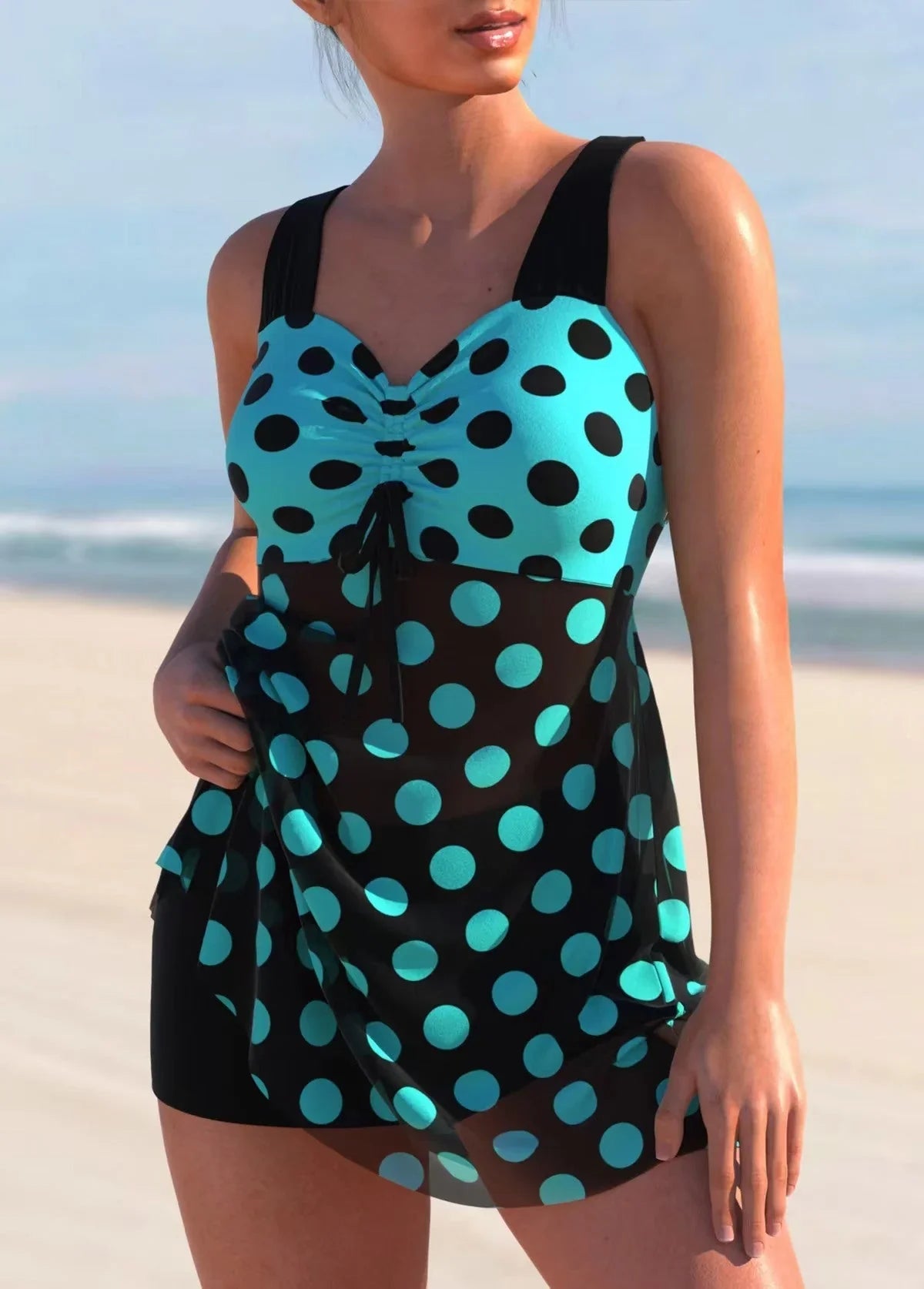 Plus Size Flyaway Swim Dress