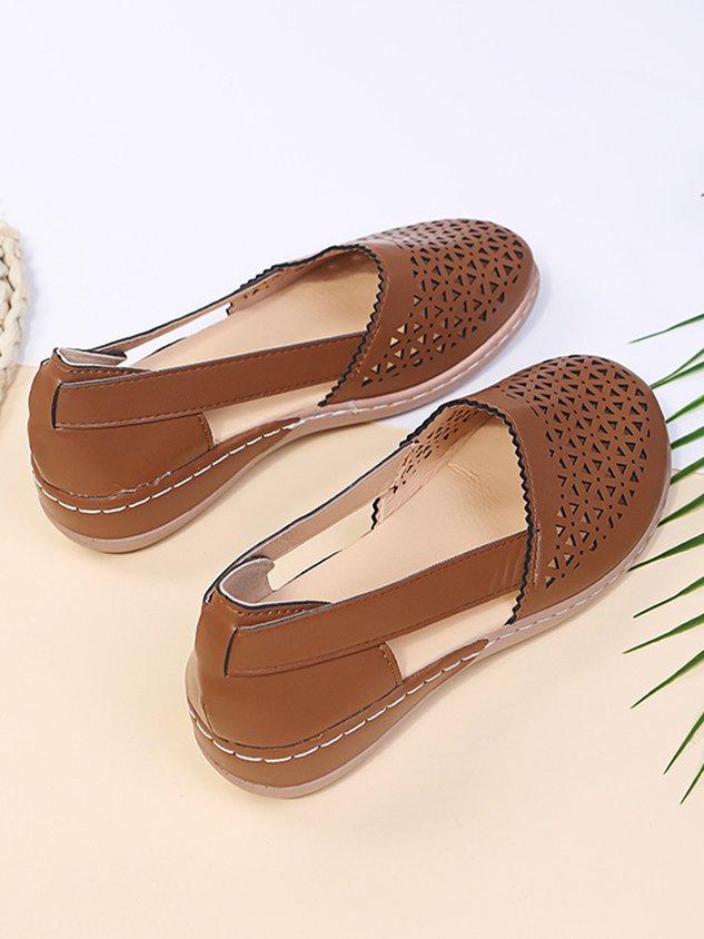 Vintage Hollow Breathable Shoes