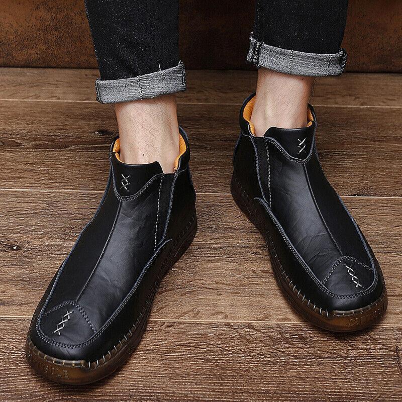 Men's Outdoor Casual Handmade Cowhide Boots