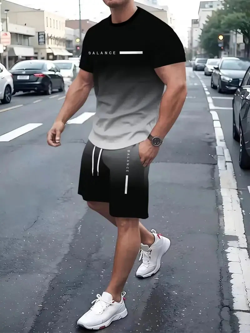 Men's Gradient Fitness Two-Piece Set