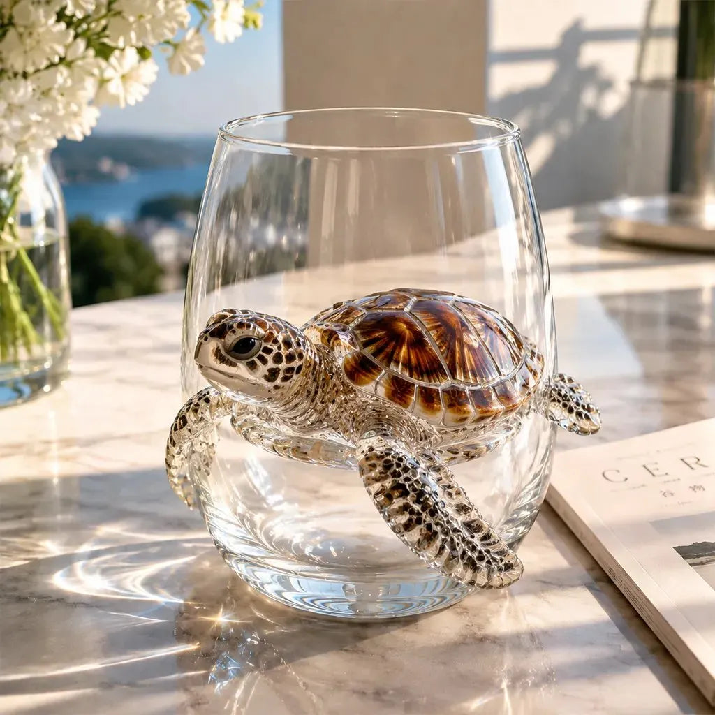🔥 Last Day 49% OFF – 🌊 3D Ocean Animal Glassware Collection