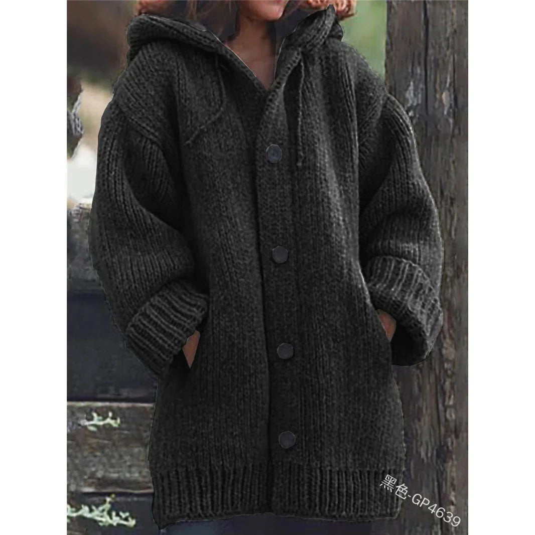 plain color casual casual sweater cardigan