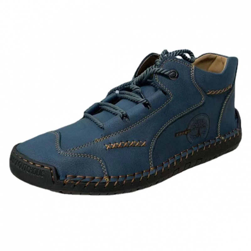 Genuine leather non-slip and wear-resistant hand-sewn high-top men's boots