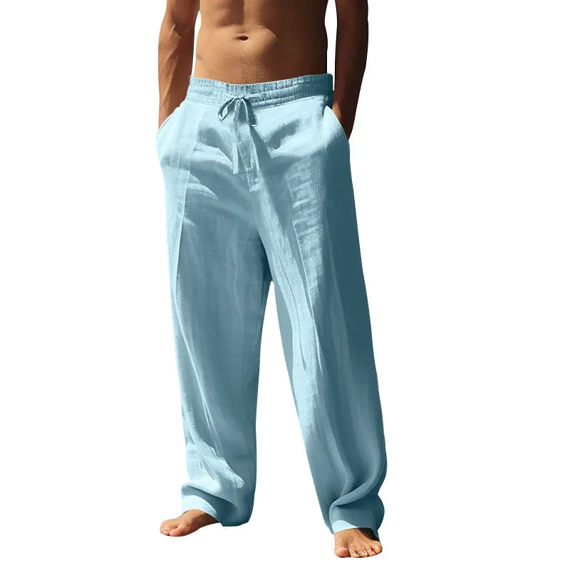 Lightweight Linen Wide-Leg Pants