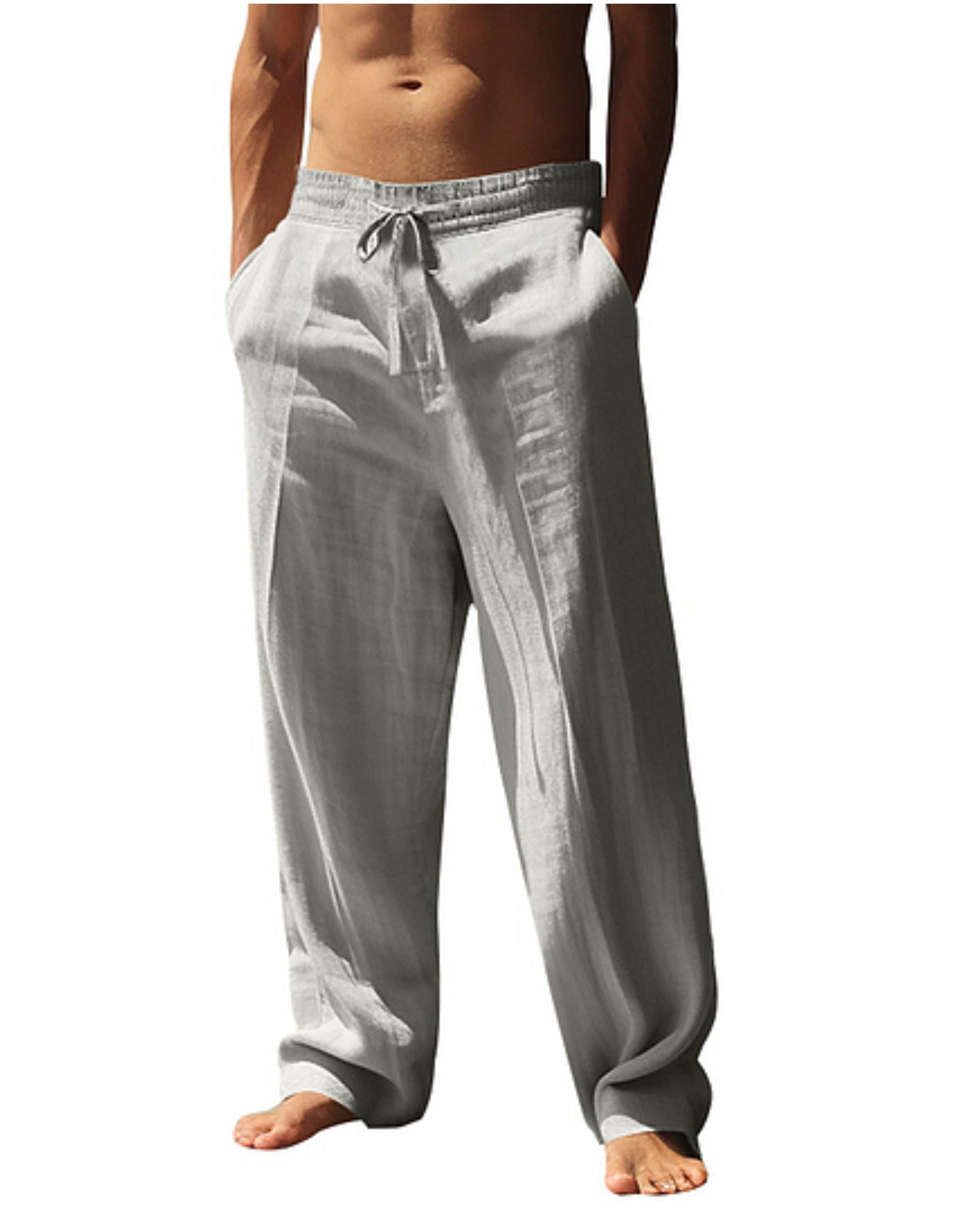 Lightweight Linen Wide-Leg Pants