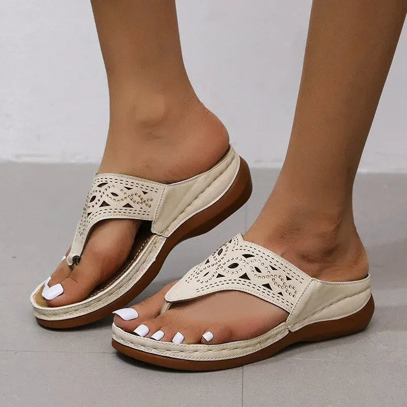 Soft Bottom Comfy Wedge Flip Flops