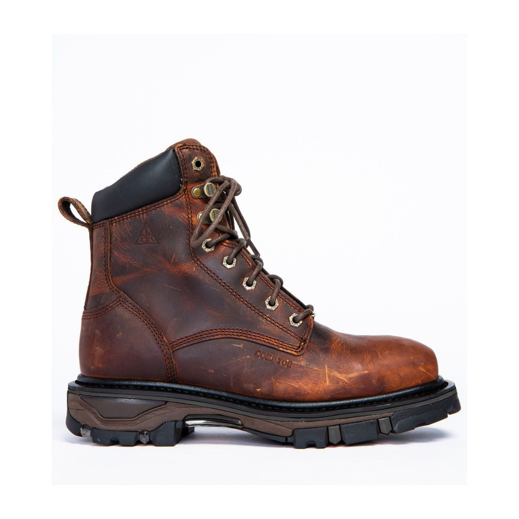 Men's Casual Sports Lace-up Chunky Heel Rivet Martin Boots