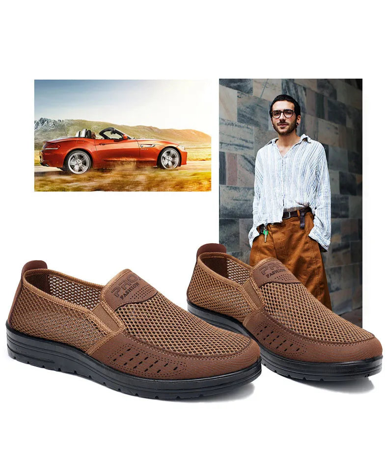 Easy Slip-On Mesh Casual Shoes