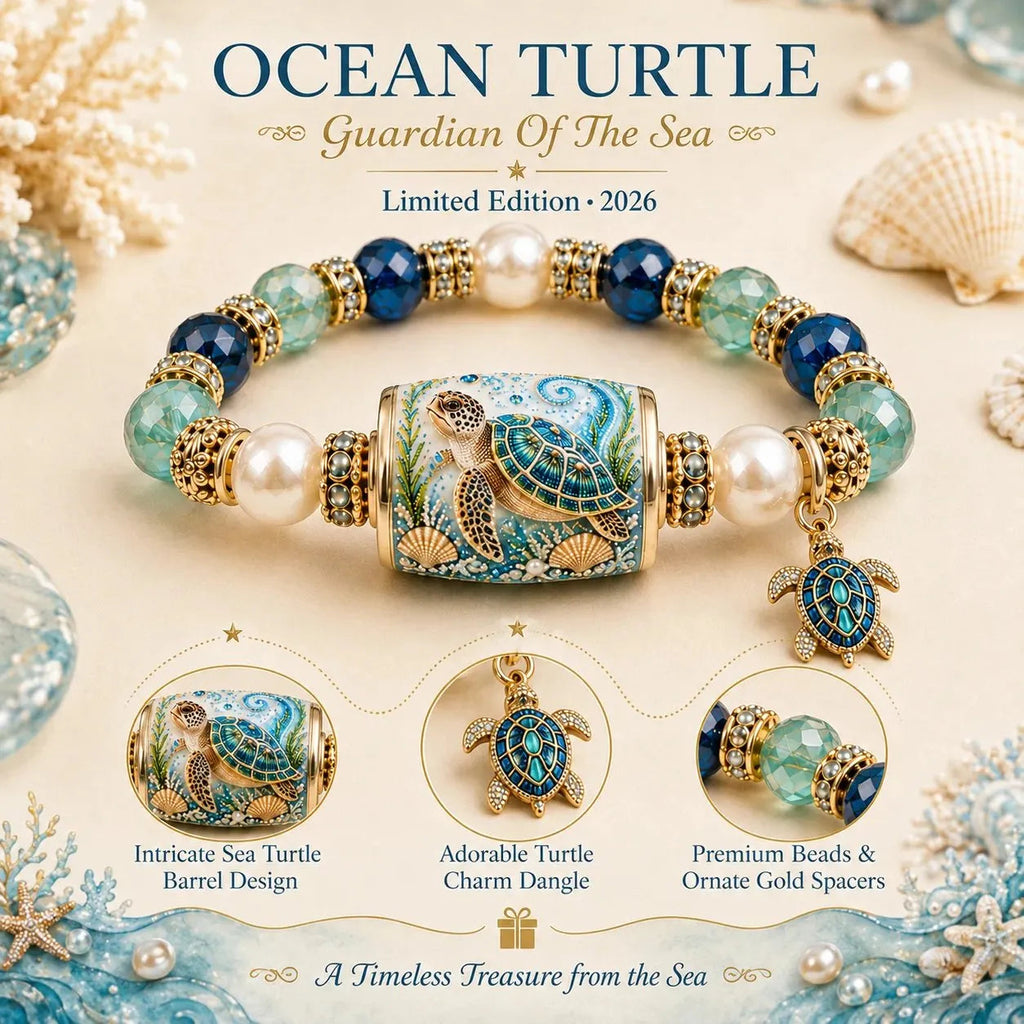 🔥Last Day 50% OFF - 🌊 Ocean Guardian Bracelet Collection | 7 Marine Creature Designs, Gemstone-Style Beads & Matching Sea Charms 🐚✨